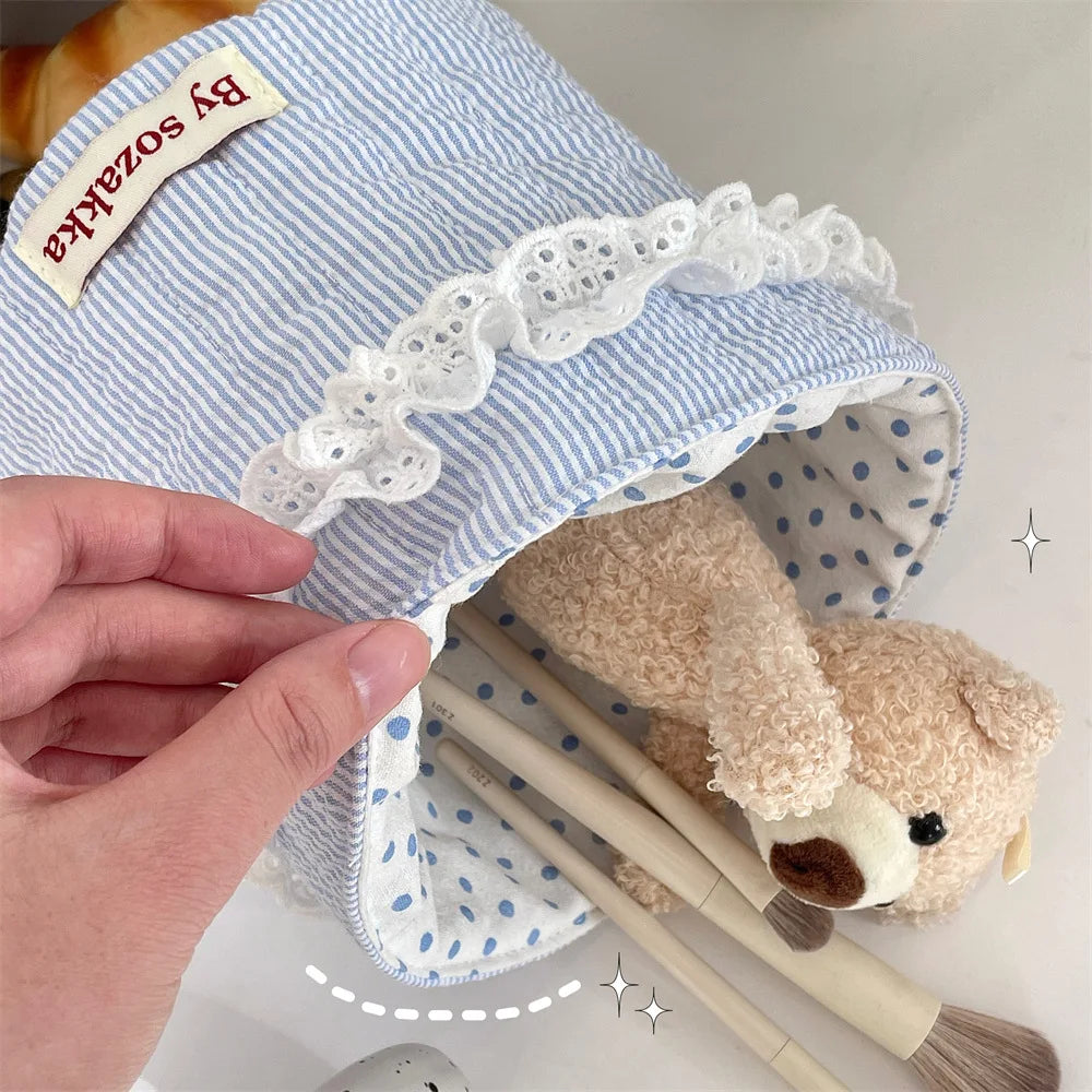 Koreanischer Quilt-Korb – Polyesterstoff – Multifunktional