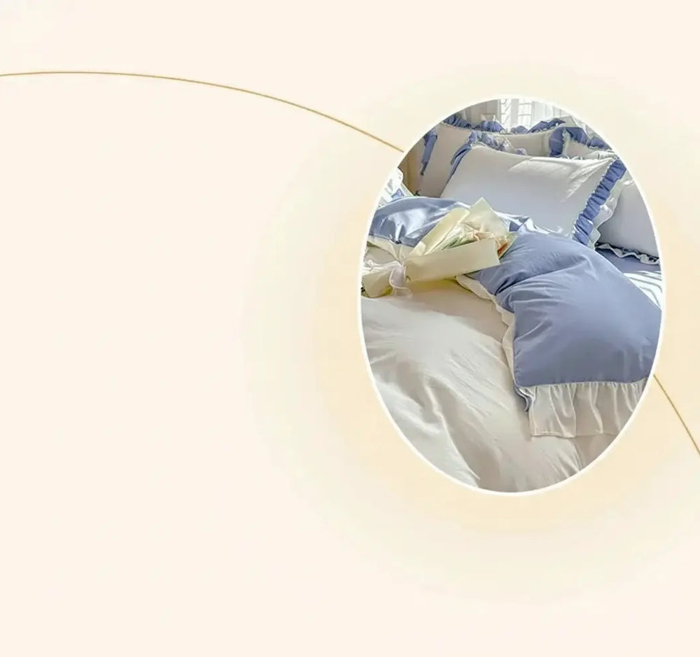 Koreanisches Princess-Bettwäsche Set – Waschbaumwolle – 1.5m/1.8m/2.0m