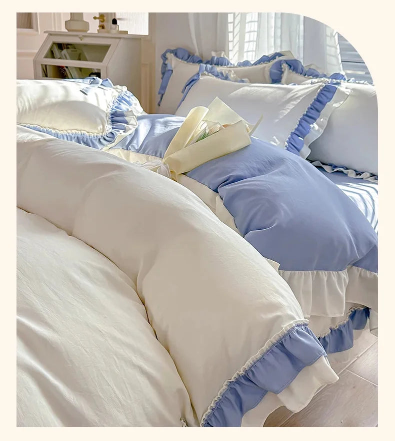 Koreanisches Princess-Bettwäsche Set – Waschbaumwolle – 1.5m/1.8m/2.0m