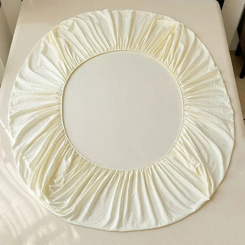 Elegantes Bettwäsche Set aus Baumwolle in Jade Pink mit Rüschendetails, 200x230 cm