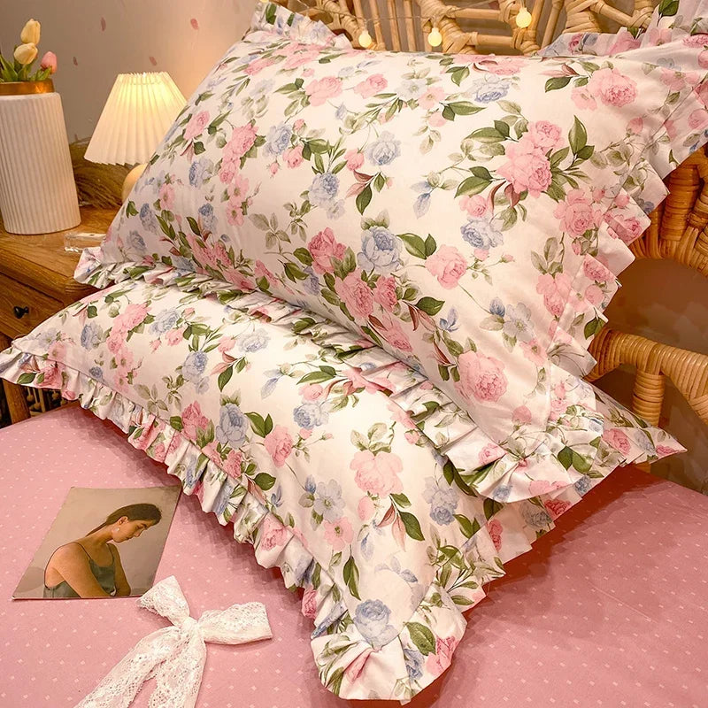 Körperkissenbezug – Floraler Baumwollprint – 48x74 cm Set