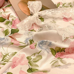 Körperkissenbezug – Floraler Baumwollprint – 48x74 cm Set