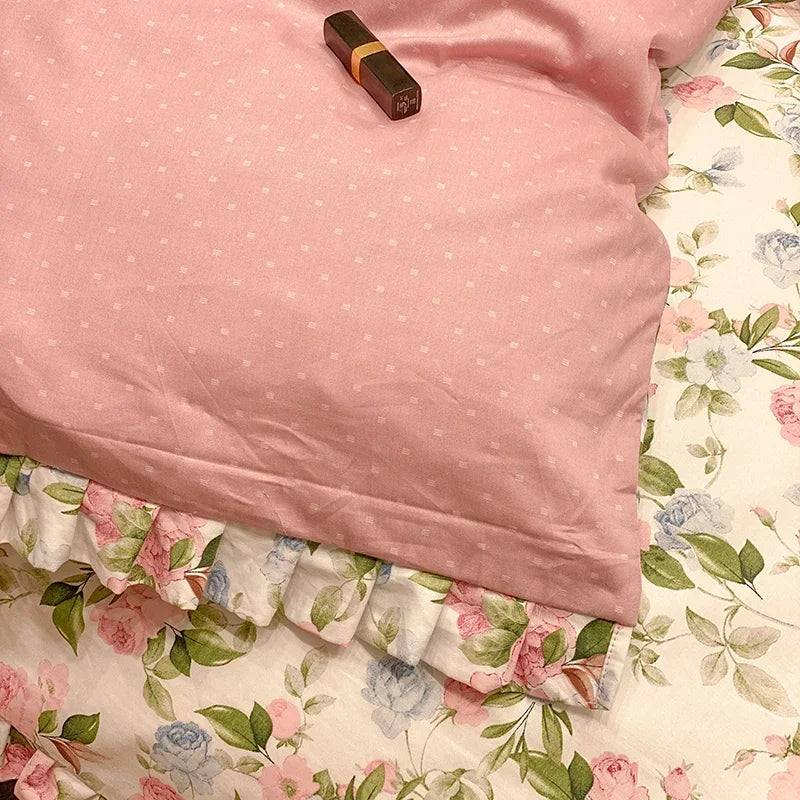 Körperkissenbezug – Floraler Baumwollprint – 48x74 cm Set