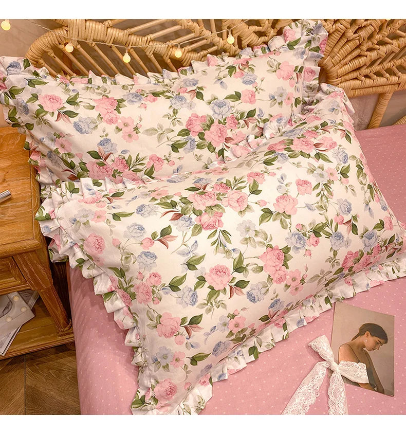 Körperkissenbezug – Floraler Baumwollprint – 48x74 cm Set