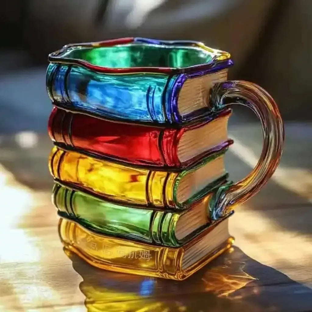 Kreatives Keramikbecher-Set – Handgemalt Retro Resin