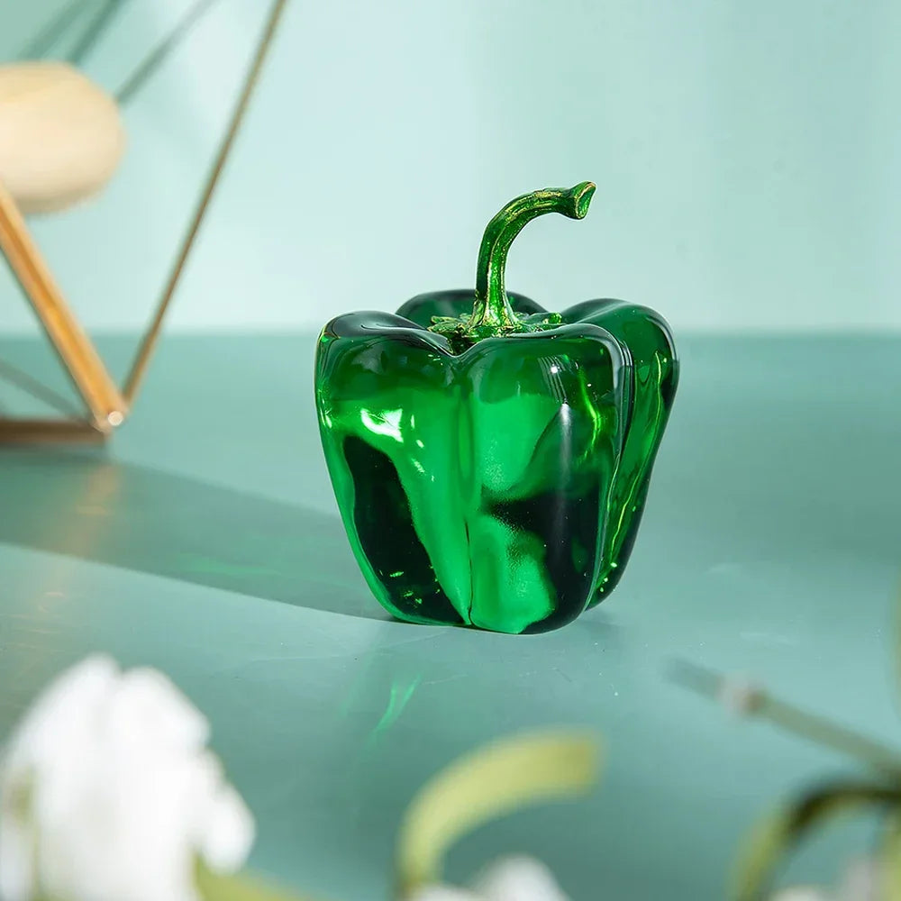 Kristall-Chili-Figur – Pastoral-Design – 4.5cm