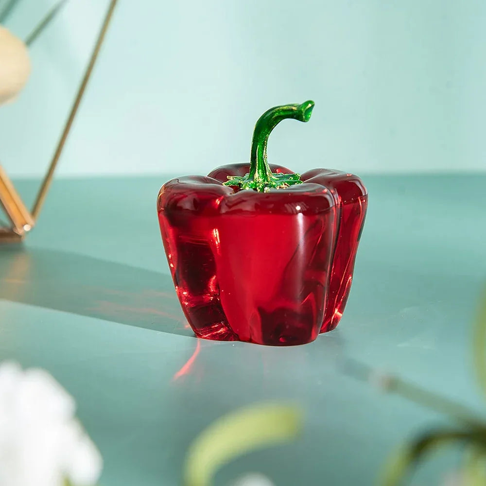 Kristall-Chili-Figur – Pastoral-Design – 4.5cm