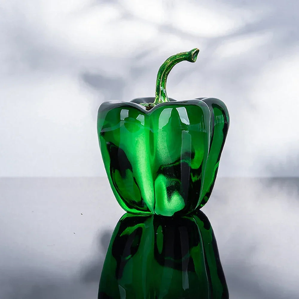 Kristall-Chili-Figur – Pastoral-Design – 4.5cm