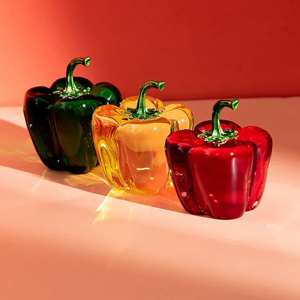 Kristall-Chili-Figur – Pastoral-Design – 4.5cm