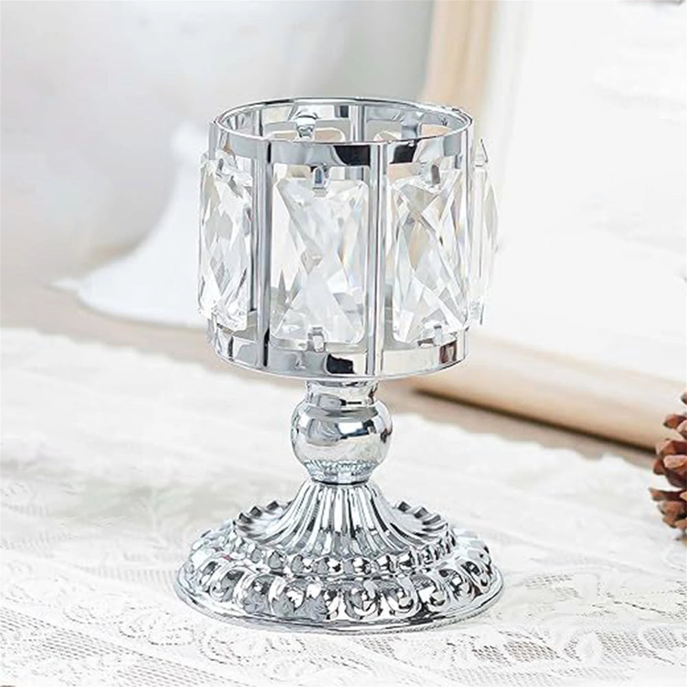 Kristall-Kerzenhalter – Europäischer Stil – 10x15x10cm