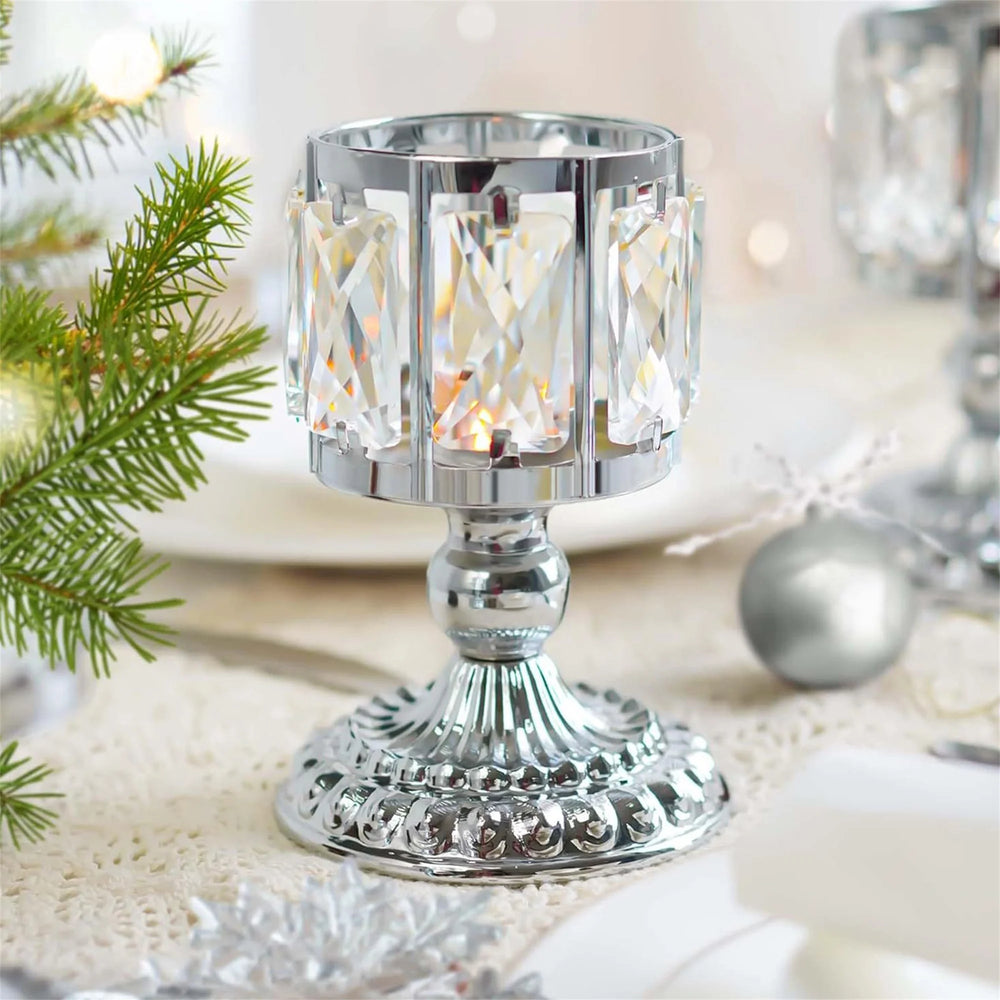 Kristall-Kerzenhalter – Europäischer Stil – 10x15x10cm