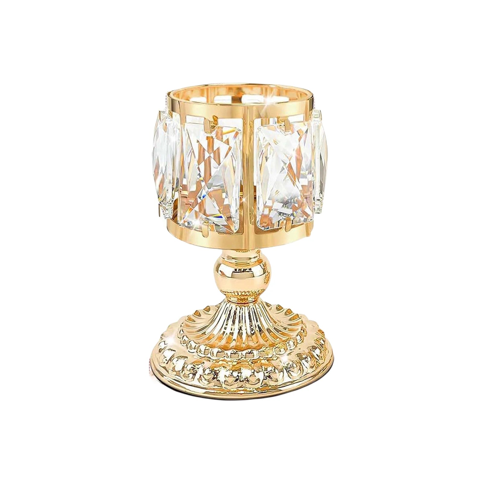 Kristall-Kerzenhalter – Europäischer Stil – 10x15x10cm