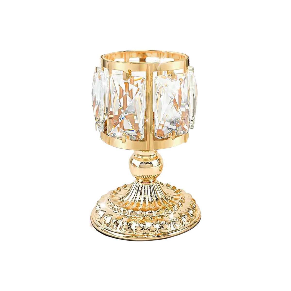 Kristall-Kerzenhalter – Europäischer Stil – 10x15x10cm