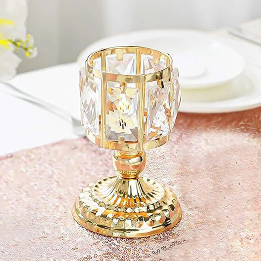 Kristall-Kerzenhalter – Europäischer Stil – 10x15x10cm