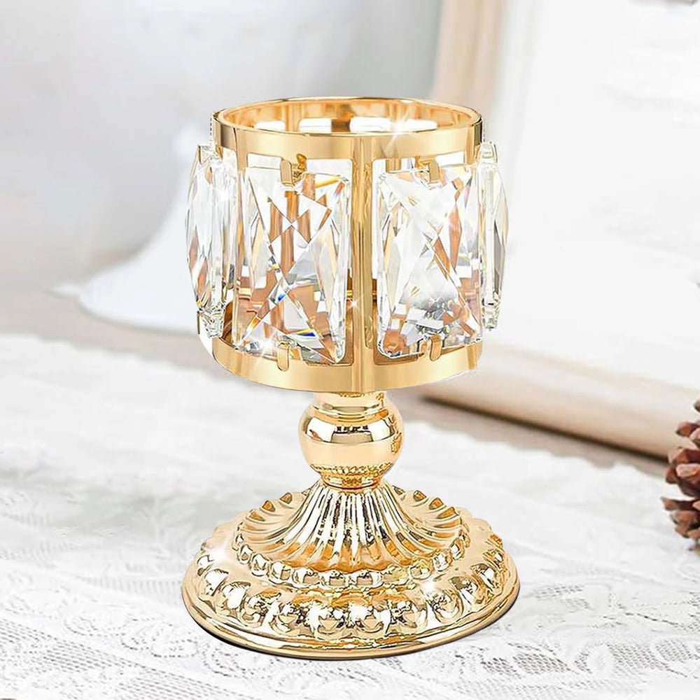 Kristall-Kerzenhalter – Europäischer Stil – 10x15x10cm