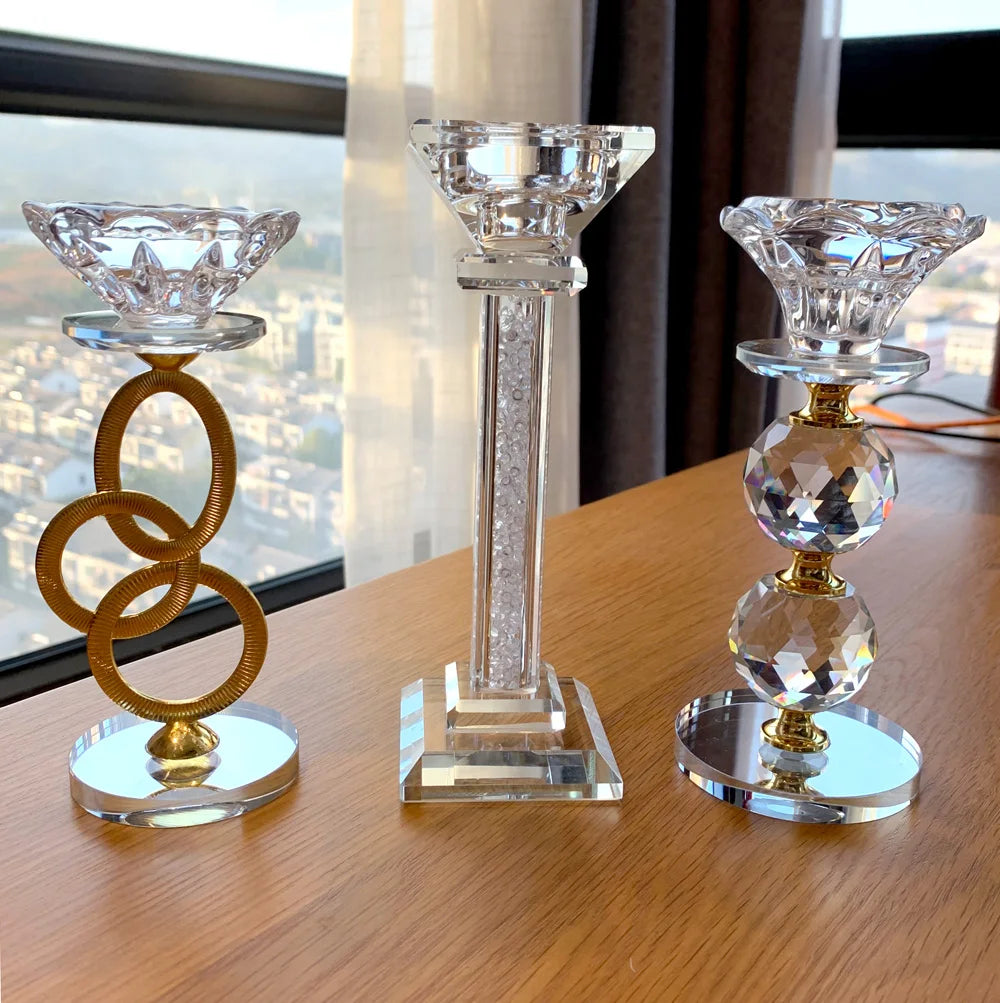 Kristall Kerzenhalter - Europäisches Design - 60x145mm