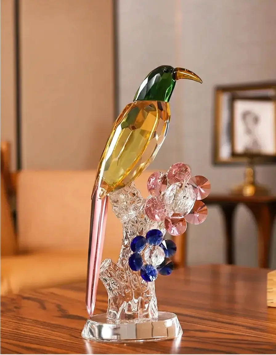 Kristallglasskulptur – Bunter Wohndekor