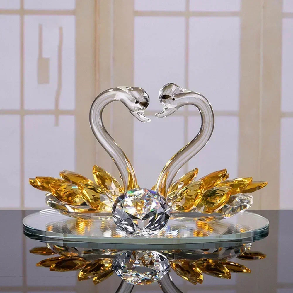 Kristallschwan Deko – Modernes Design – 15*10*8cm