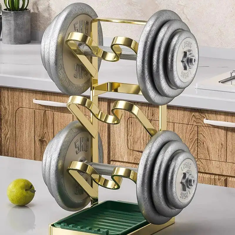 Küchen Organizer Regal – Edler Edelstahl – 34×18.5×13.5cm