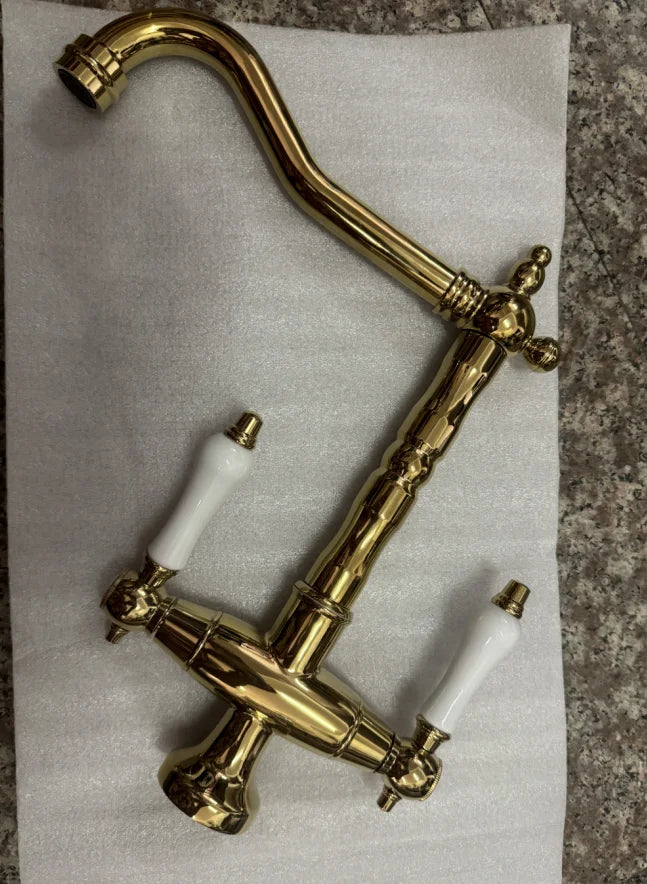 Küchenarmatur – Messing & Gold – Einloch