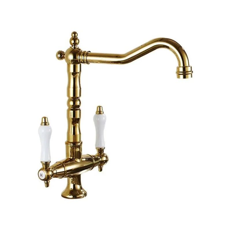 Küchenarmatur – Messing & Gold – Einloch