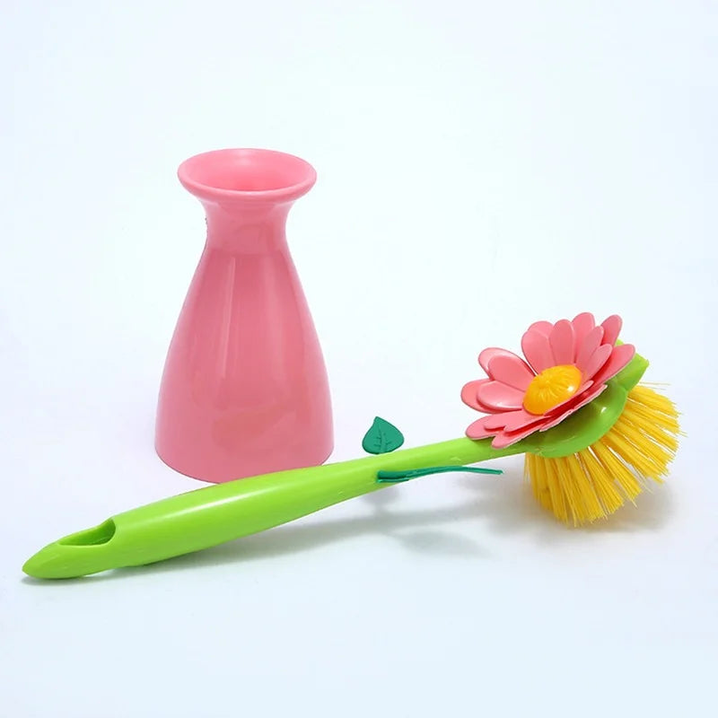 Küchenbürste – Blumen-Design – Vielseitig & Umweltfreundlich