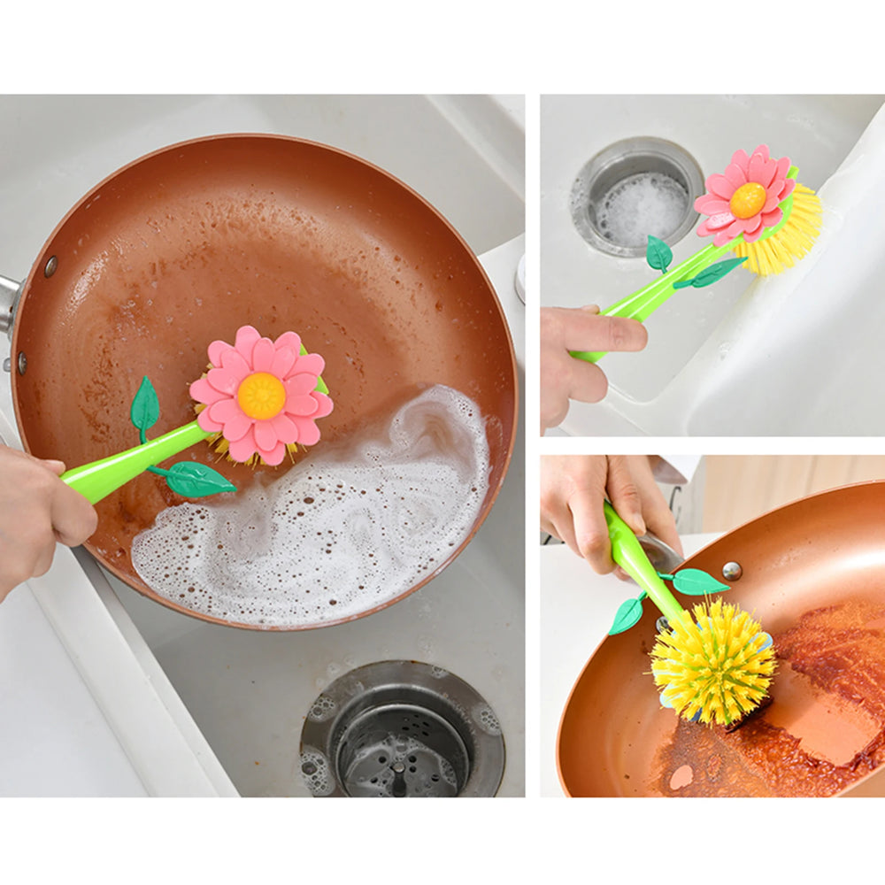 Küchenbürste – Blumen-Design – Vielseitig & Umweltfreundlich