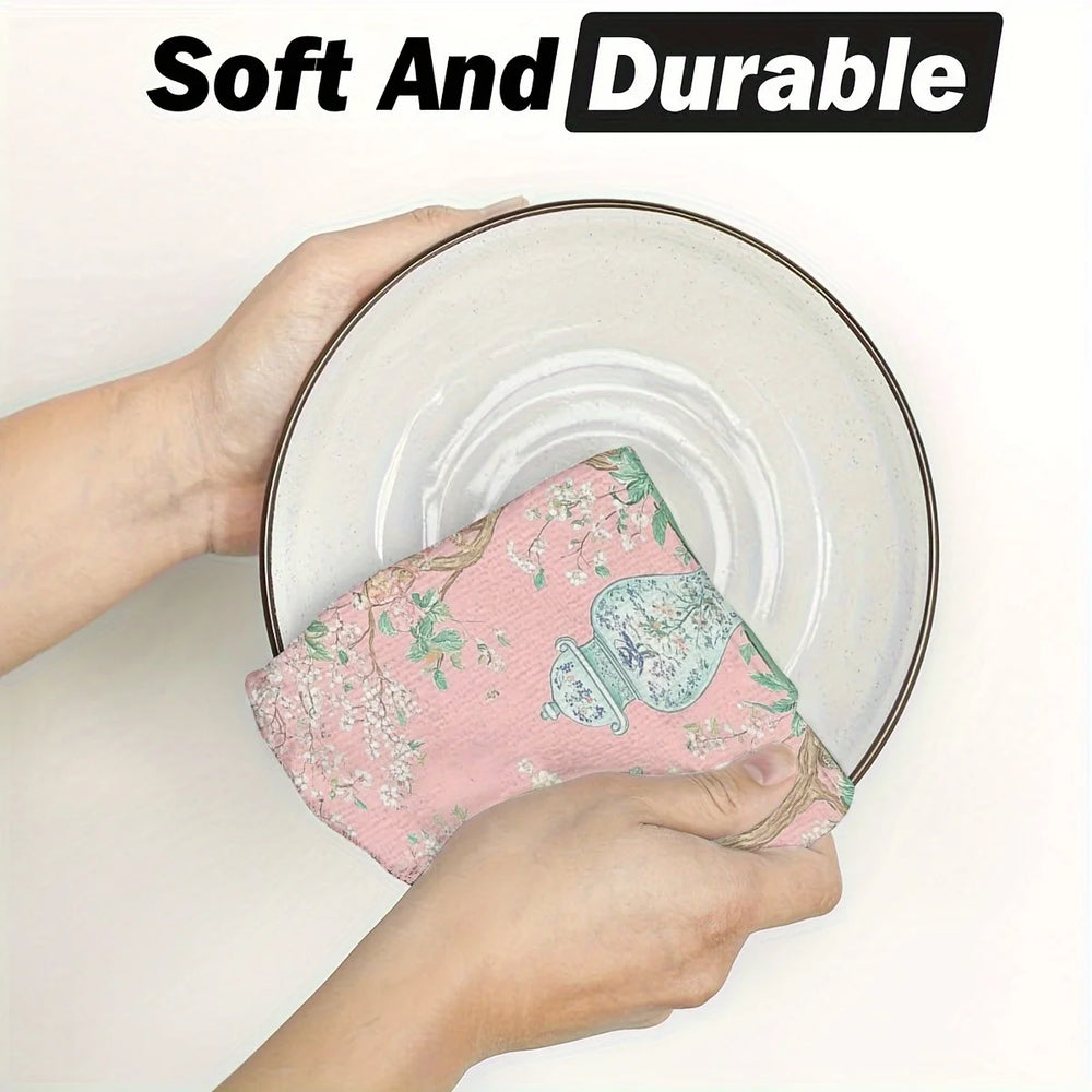 Küchenhandtücher – Blau & Weiss Porzellan – Geschenkset