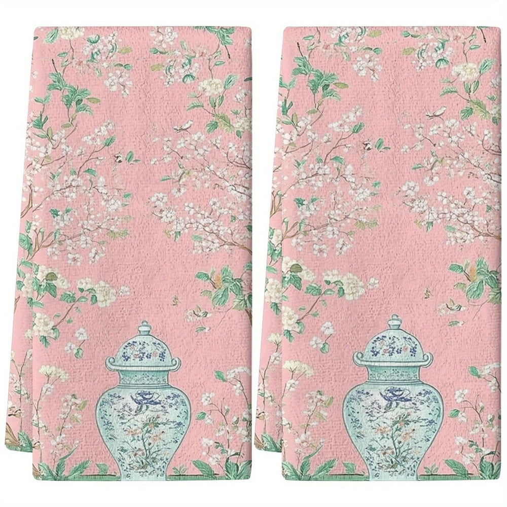 Küchenhandtücher – Blau & Weiss Porzellan – Geschenkset