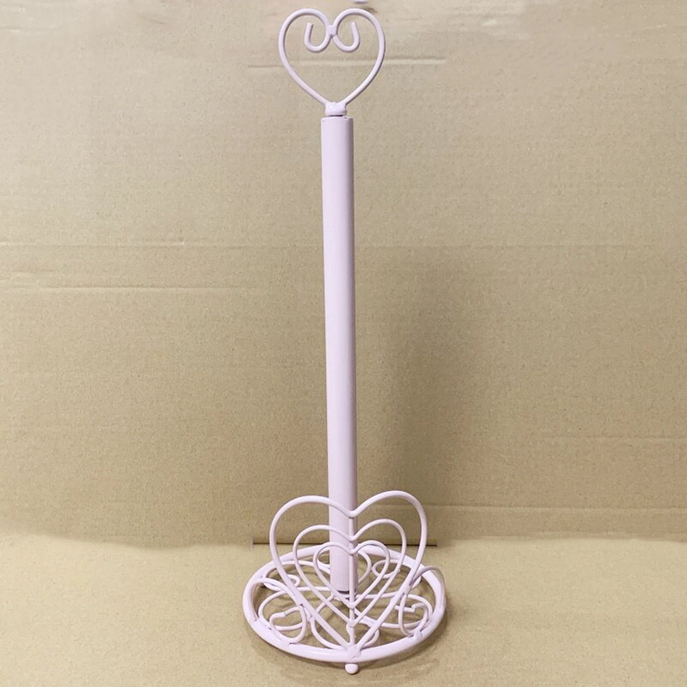 Küchenrollenhalter – Eisen Design – Pink & Weiss