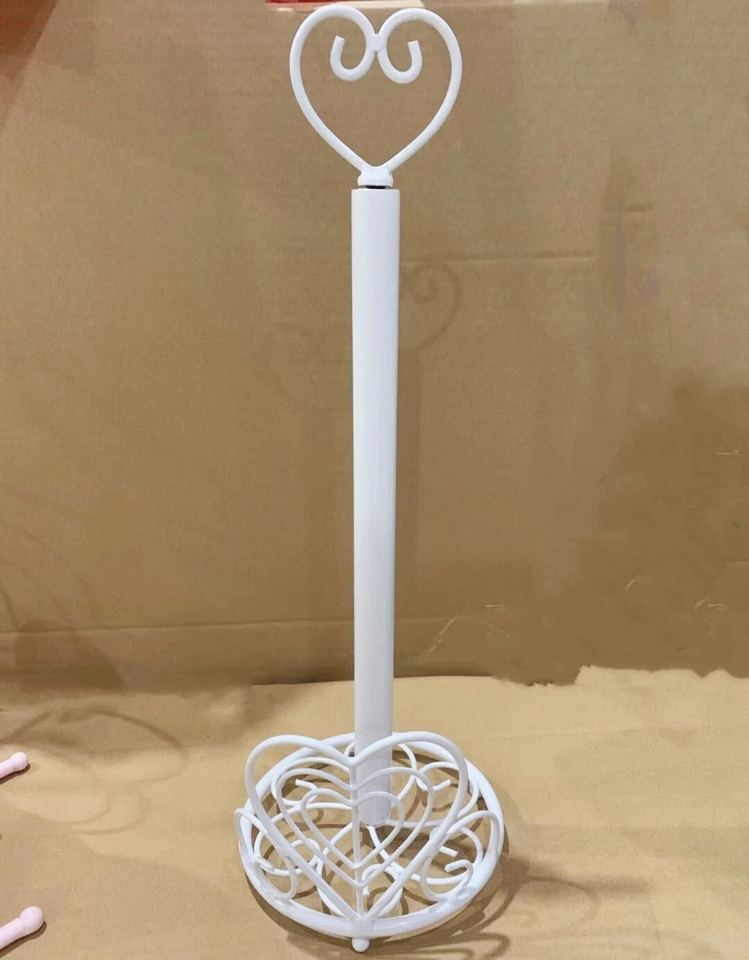 Küchenrollenhalter – Eisen Design – Pink & Weiss