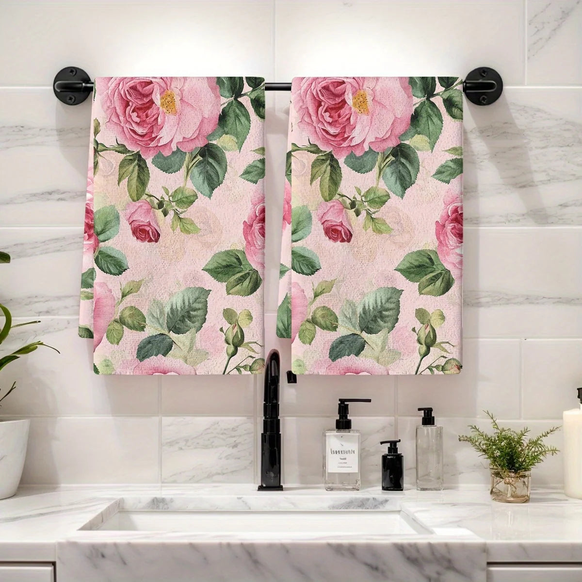 Küchentücher – Aquarell Design – 100% Polyester Set