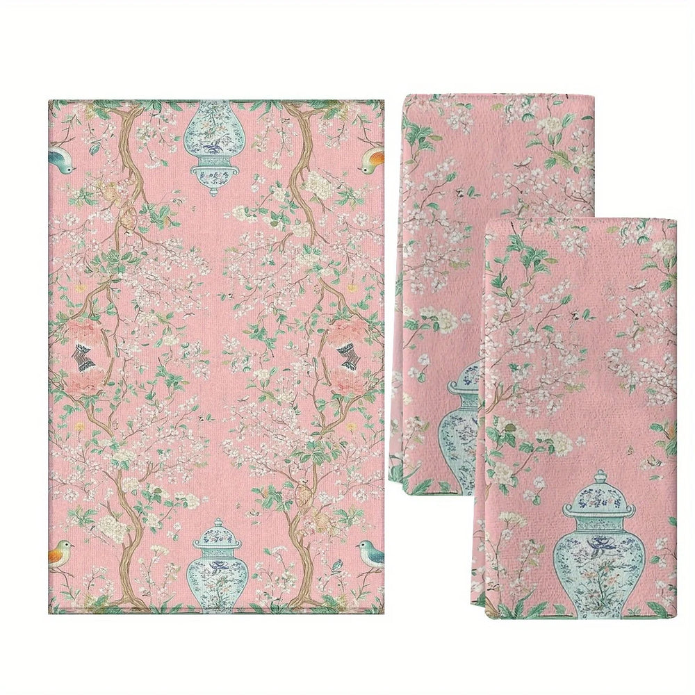 Küchentücher – Blau-Weisses Porzellandesign – 2er-Set