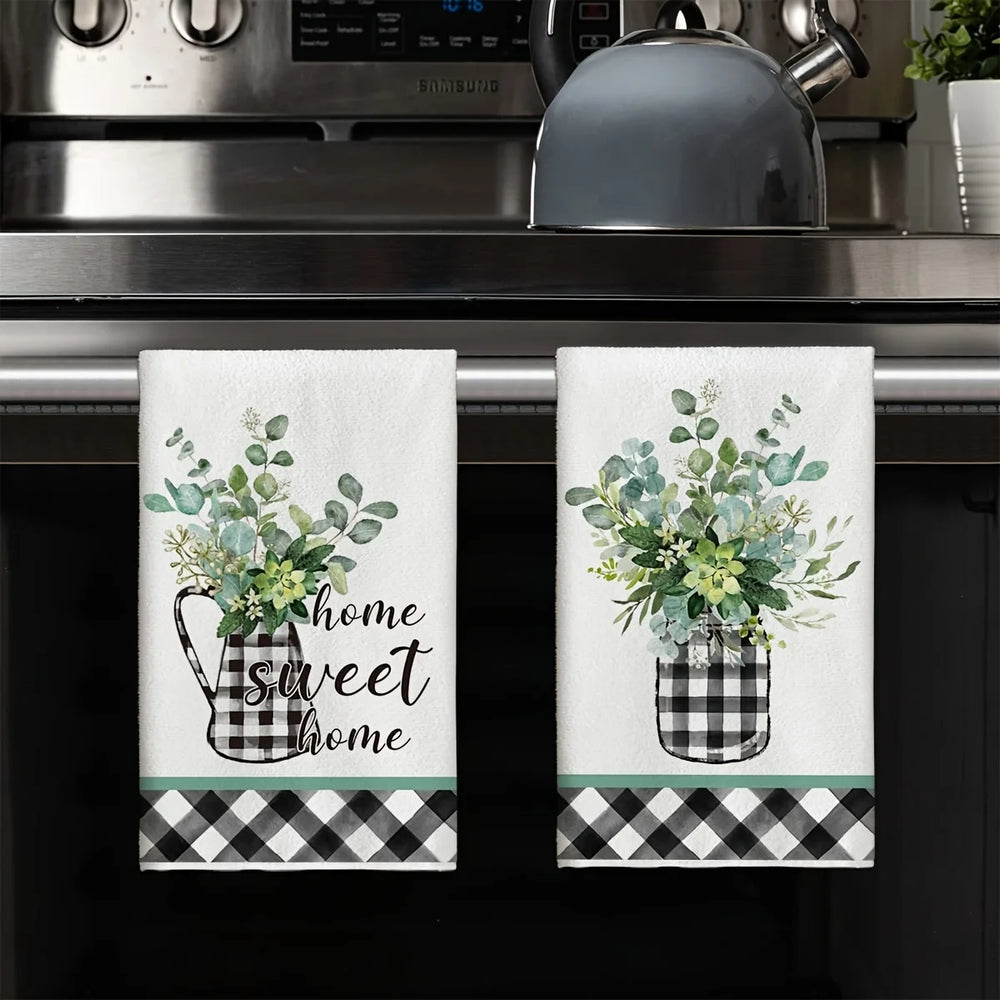 Küchentücher – Schwarzes Karo – Schnell Trocknend