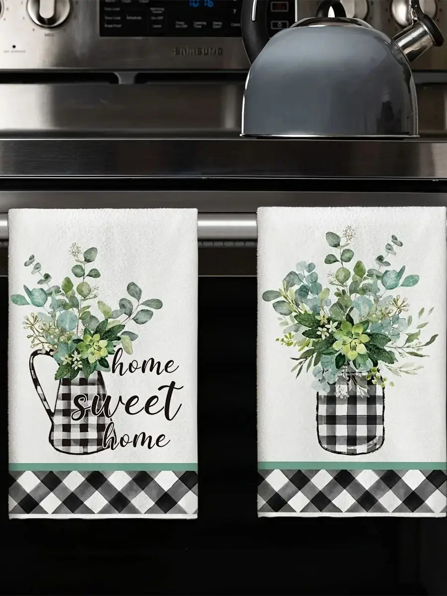 Küchentücher – Schwarzes Karo – Schnell Trocknend