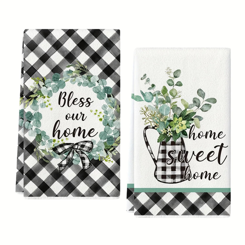 Küchentücher – Schwarzes Karo – Schnell Trocknend