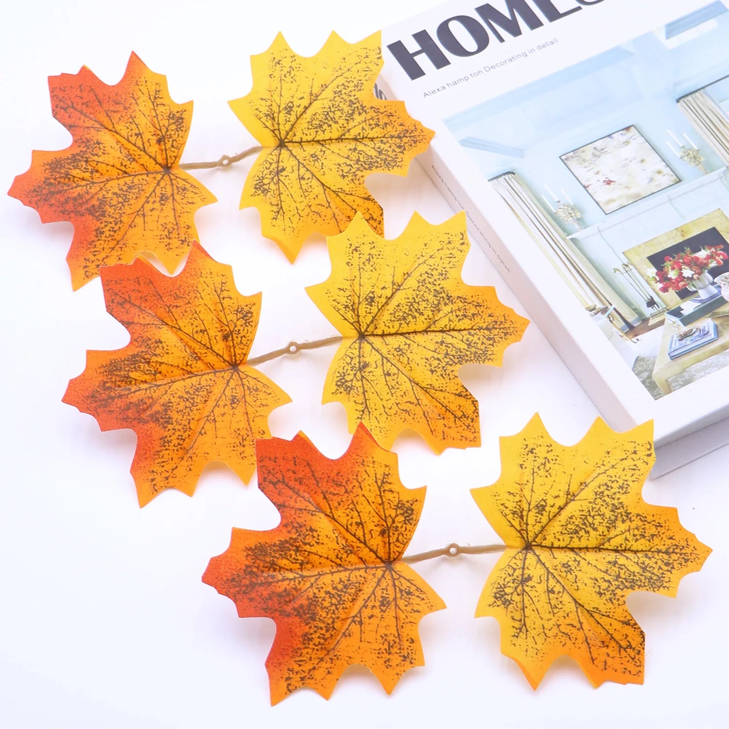 Künstliche Ahornblätter – Seide – 50/100/200 Stk – Saisonale Deko