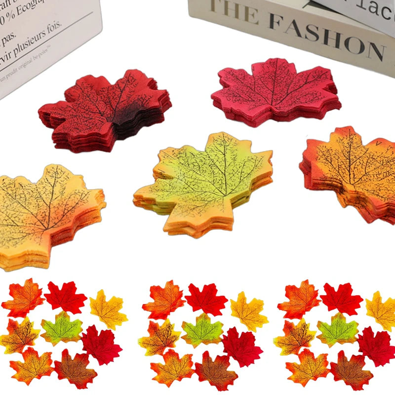 Künstliche Ahornblätter – Seide – 50/100/200 Stk – Saisonale Deko