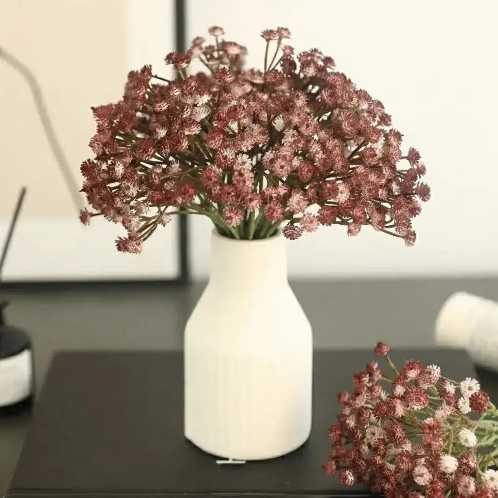 Künstliche Blumen – Retro-Herbst Schleierkraut – Deko Akzent