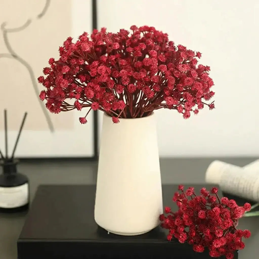 Künstliche Blumen – Retro-Herbst Schleierkraut – Deko Akzent