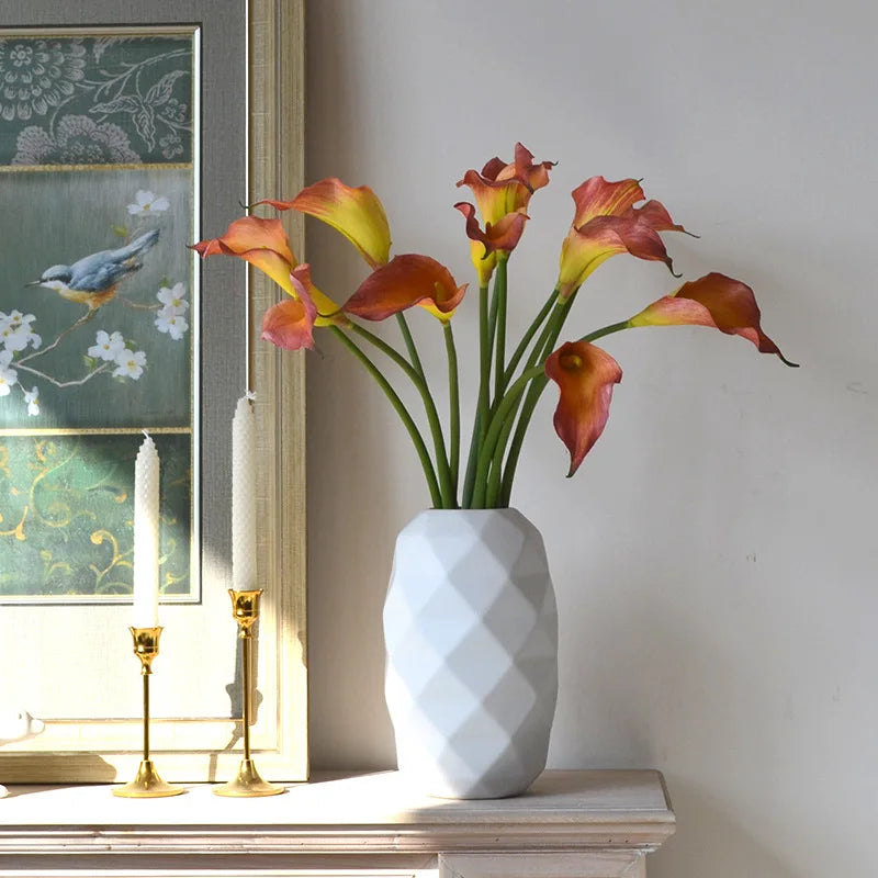 Künstliche Calla-Lilie – Eleganter Blütenzweig – 62cm Set