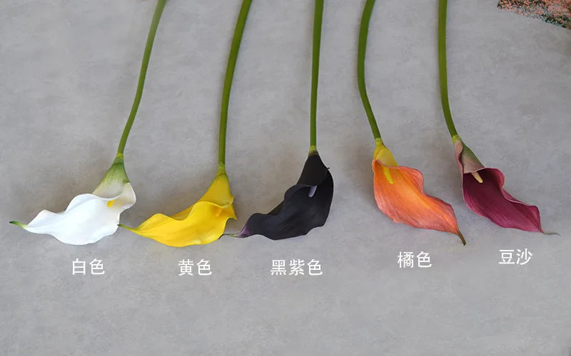 Künstliche Calla-Lilie – Eleganter Blütenzweig – 62cm Set