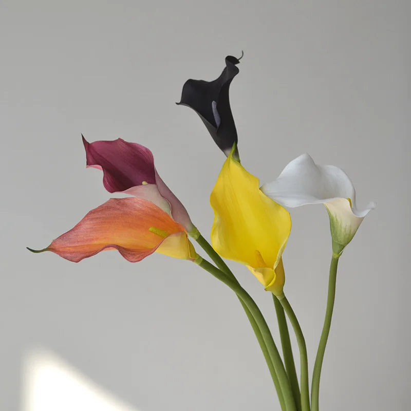 Künstliche Calla-Lilie – Eleganter Blütenzweig – 62cm Set