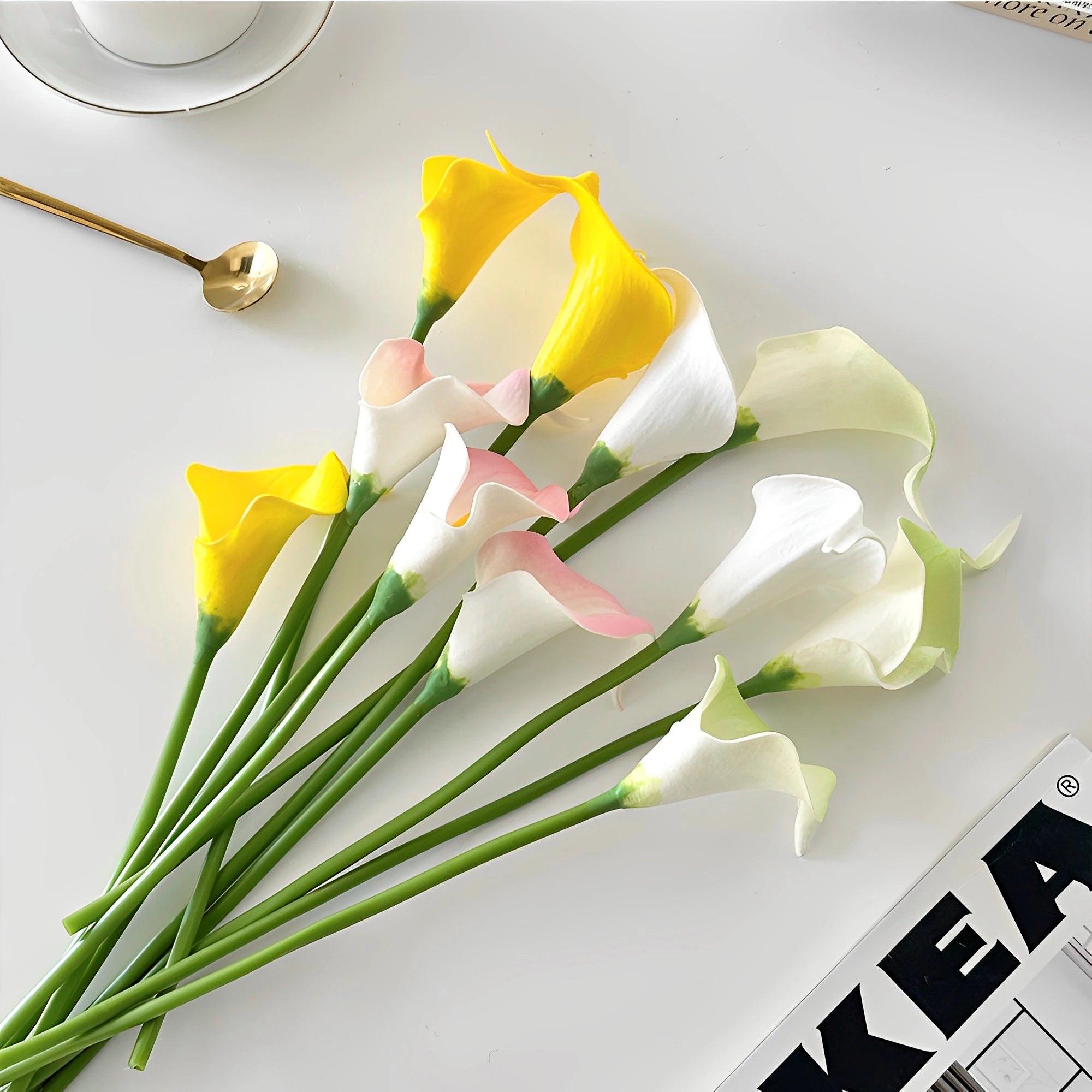 Künstliche Calla – Real Touch PU – Hochzeit Set