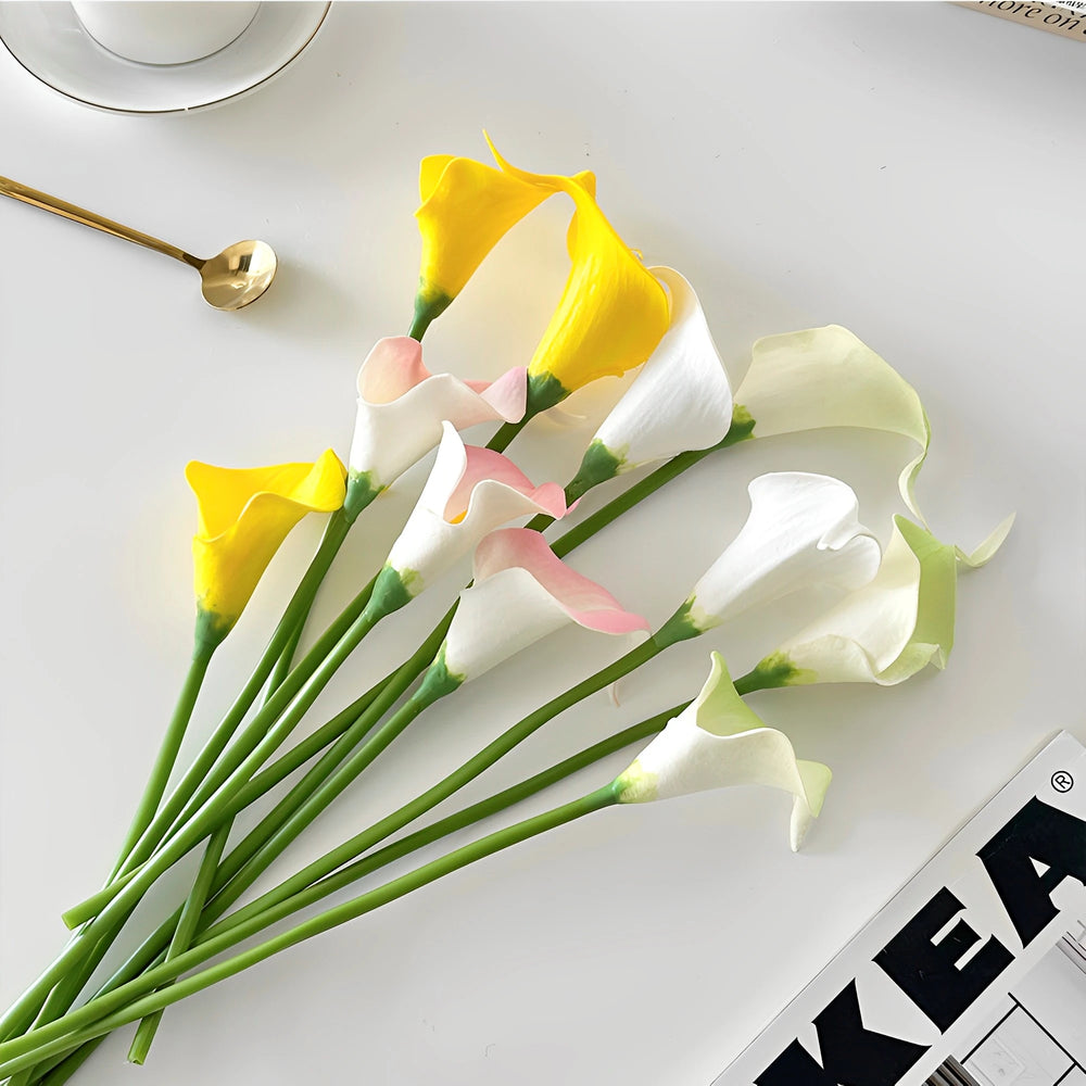 Künstliche Calla – Real Touch PU – Hochzeit Set