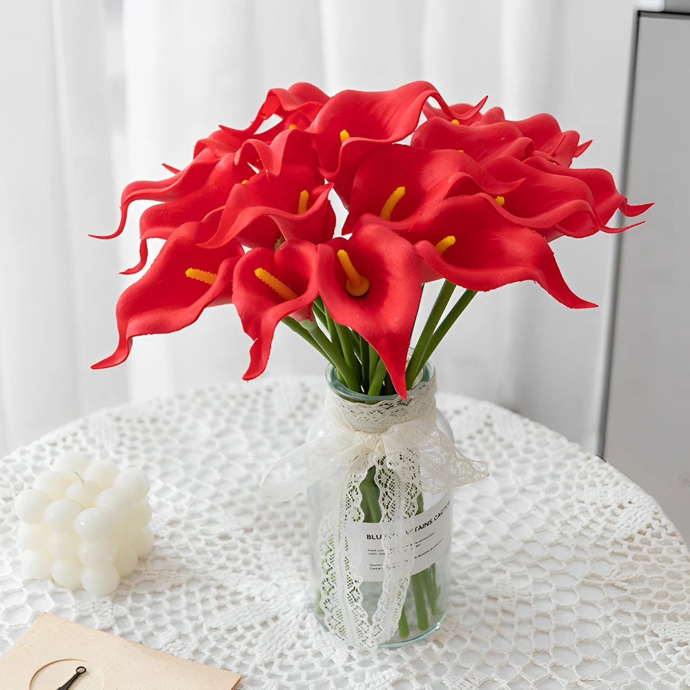 Künstliche Calla – Real Touch PU – Hochzeit Set