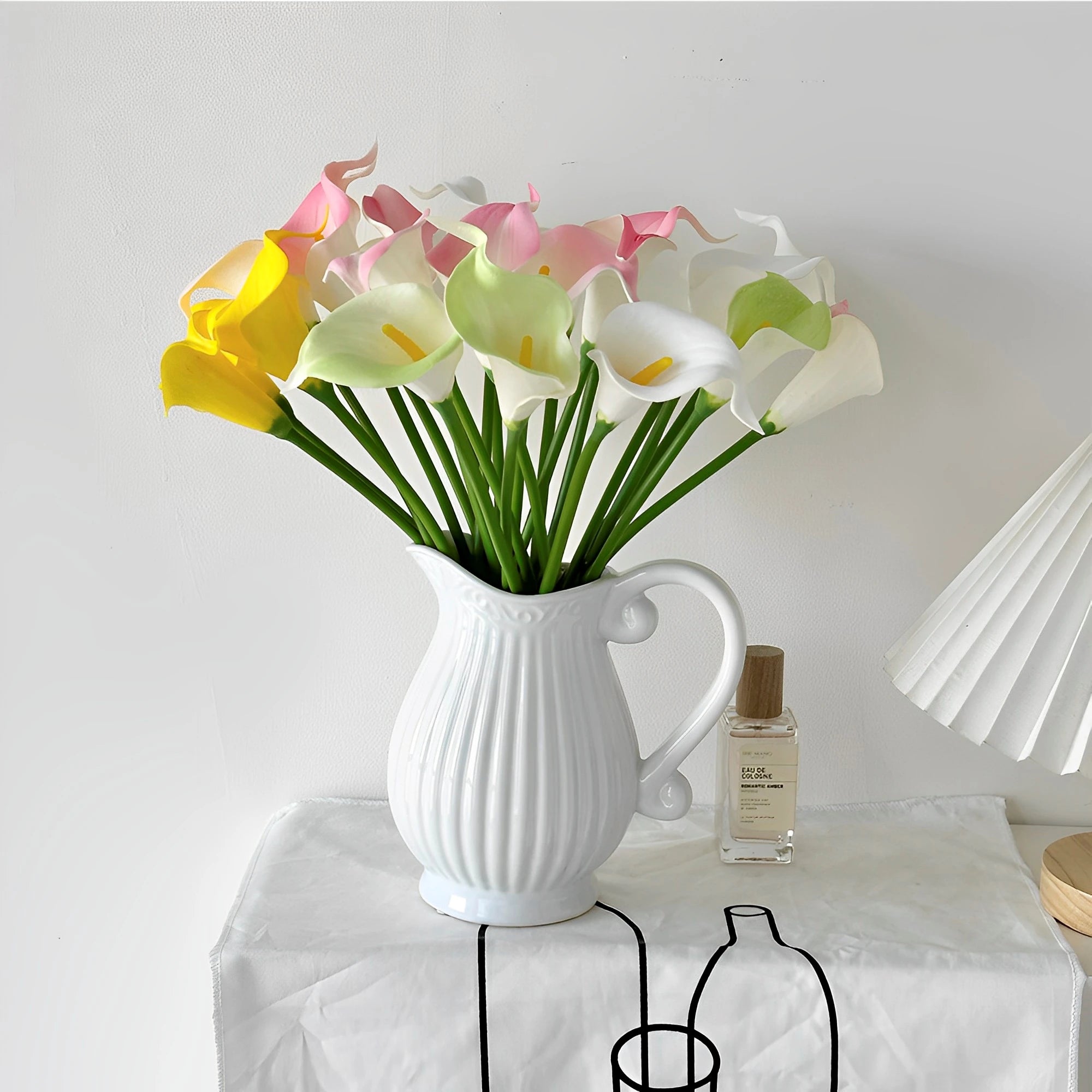 Künstliche Calla – Real Touch PU – Hochzeit Set