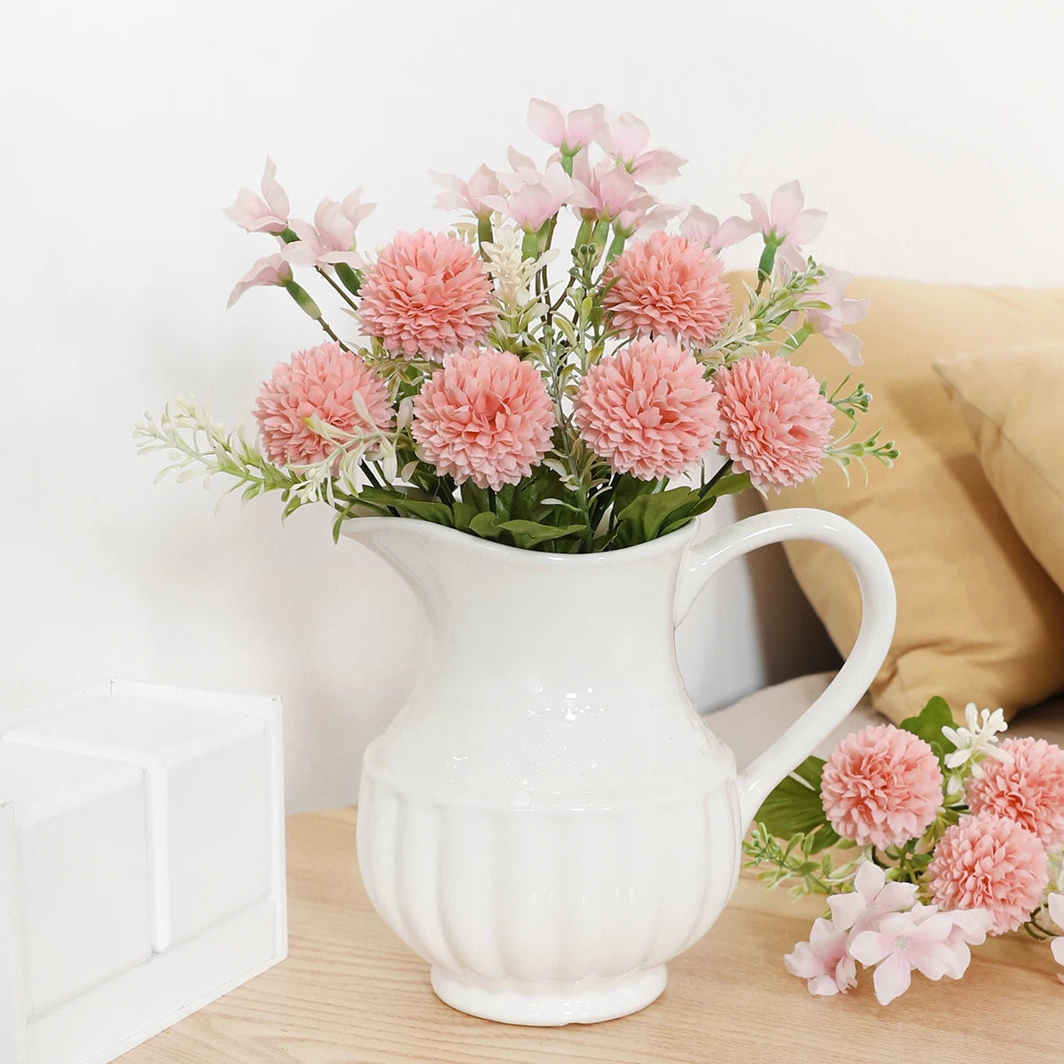 Künstliche Chrysantheme - Simulierter Blütenzweig - 28 cm Dekor