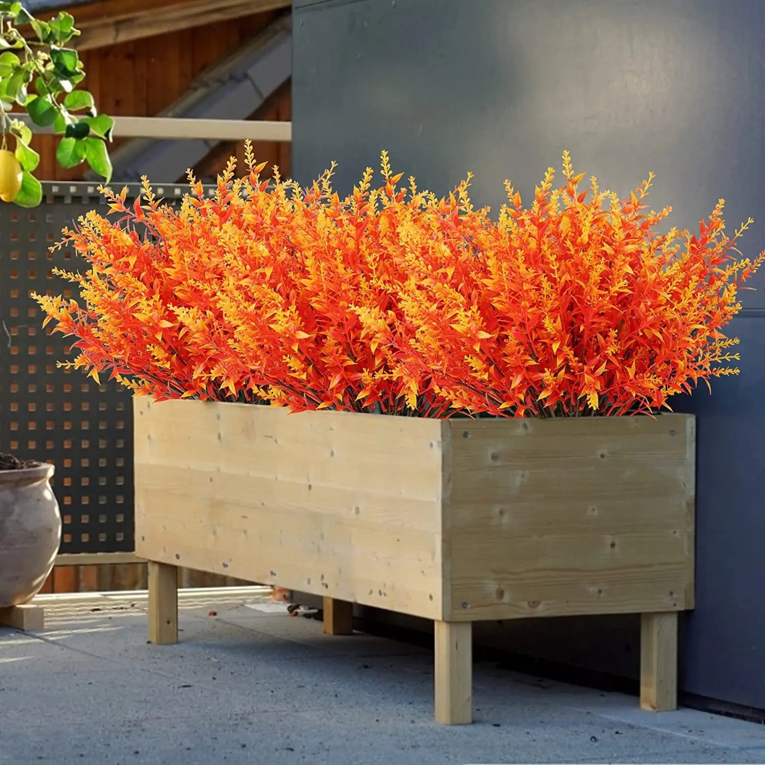 Künstliche Eukalyptussträusse – Herbst Aussendeko