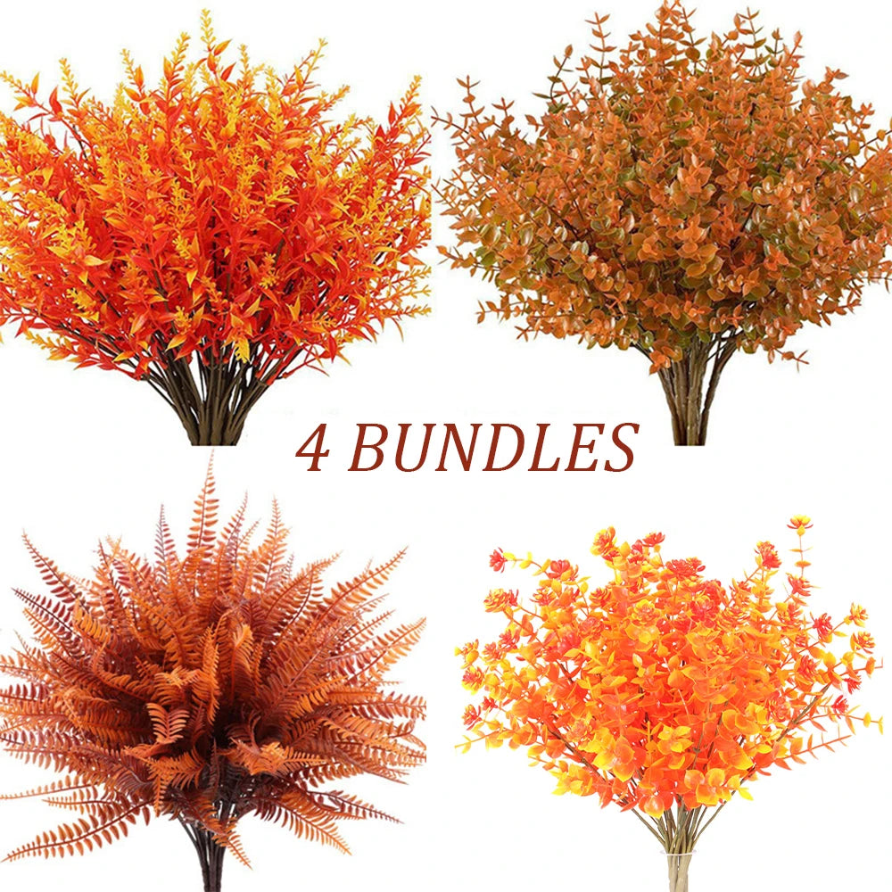 Künstliche Eukalyptussträusse – Herbst Aussendeko